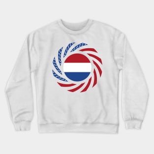 Dutch American Multinational Patriot Flag Series Crewneck Sweatshirt